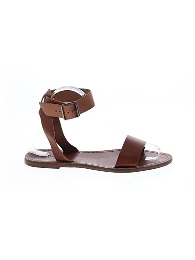 Pre-owned Madewell Sandals In Brown