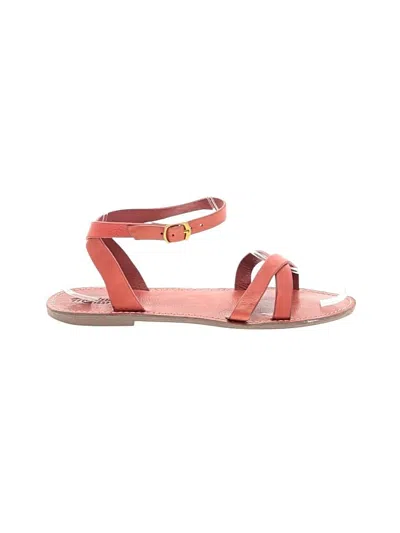 Pre-owned Madewell Sandals In Orange