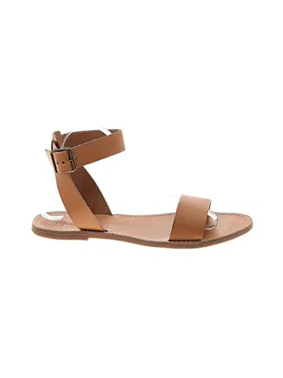 Pre-owned Madewell Sandals In Tan