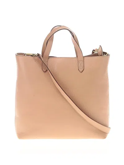 Pre-owned Madewell Satchel In Tan