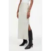 Madewell Satin Maxi Slip Skirt In Steel