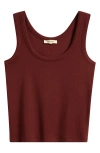 Madewell Scoop Neck Regenerative Cotton Rib Tank