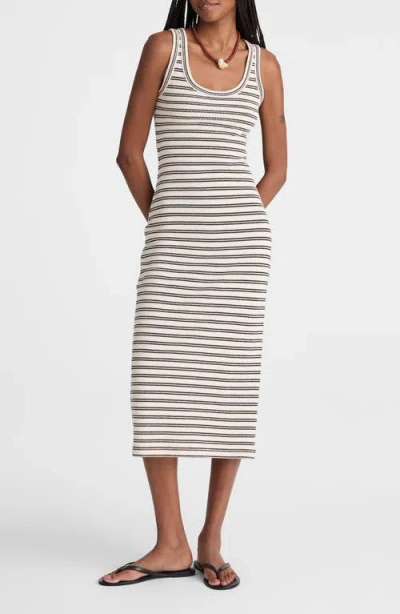 Madewell Scoop Neck Tank Maxi Dress In Black