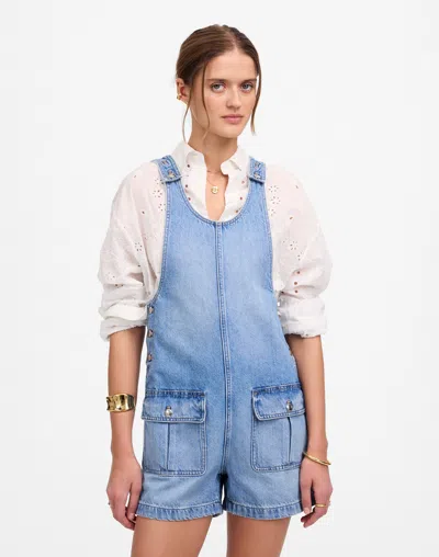 Madewell Scoopneck Denim Shortalls