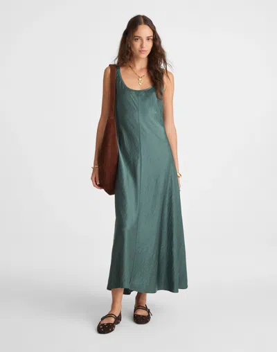 Madewell Scoopneck Tank Maxi Dress In Green