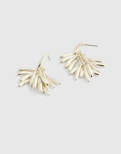 Madewell Sculpted Teardrop Cluster Earrings In Gold