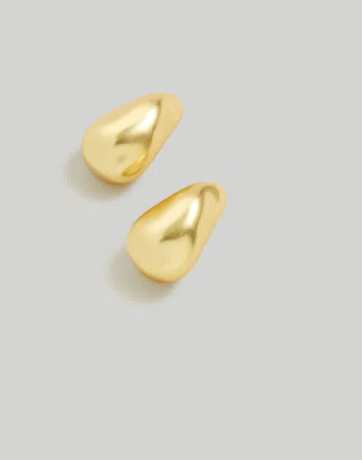 Madewell Sculptural Droplet Statement Earrings In Vintage Gold