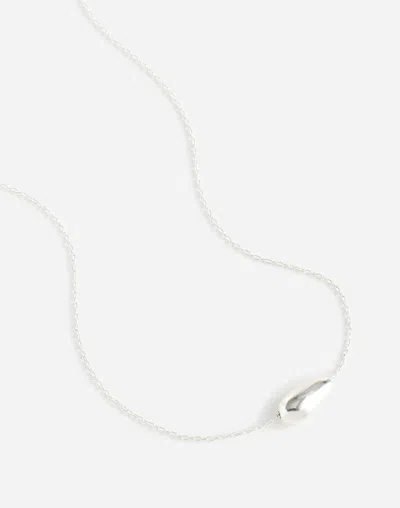 Madewell Sculptural Pendant Necklace In Metallic