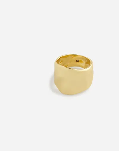 Madewell Sculptural Statement Ring In Pale Gold