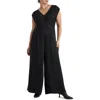Madewell Seamed Wide Leg Jumpsuit In True Black