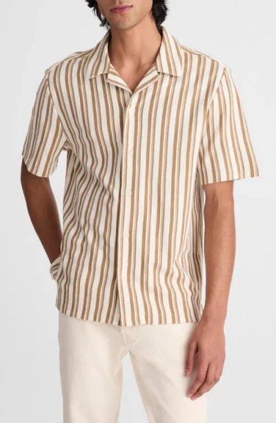 Madewell Cotton Stripe Shirt Stripe Maple Seed In Multi