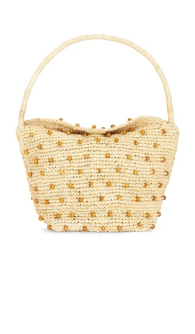 Madewell Seasonal Handwoven Shoulder Bag In Natural Beaded Multi