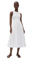Madewell Selena Poplin Bubble Dress White In White