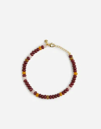 Madewell Semiprecious Beaded Anklet In Multi