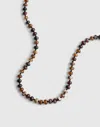 Madewell Semiprecious Beaded Choker Necklace In Black