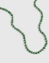 Madewell Semiprecious Beaded Choker Necklace In Green
