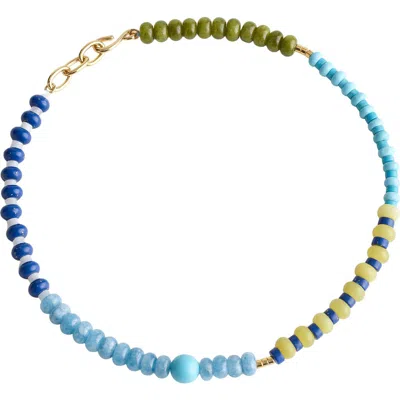 Madewell Semiprecious Beaded Choker Necklace In Multi