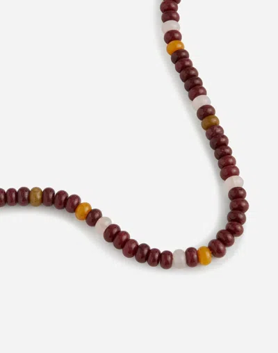 Madewell Semiprecious Beaded Choker Necklace In Brown