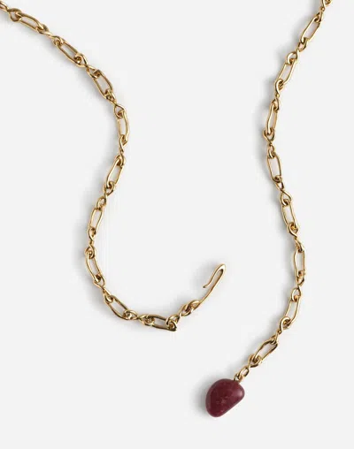 Madewell Semiprecious Convertible Chain Necklace In Gold