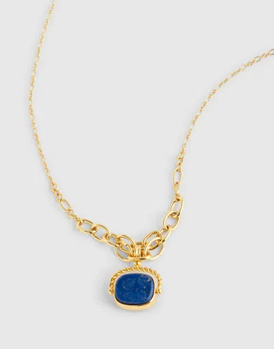 Madewell Semiprecious Pendant Graduated Chain Necklace In Gold
