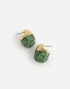 Madewell Semiprecious Statement Stud Earrings In Green