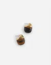 Madewell Semiprecious Statement Stud Earrings In Tigers Eye