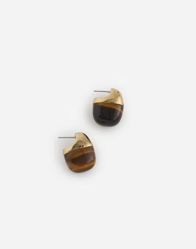 Madewell Semiprecious Statement Stud Earrings In Gray