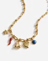 Madewell Semiprecious U-link Charm Necklace