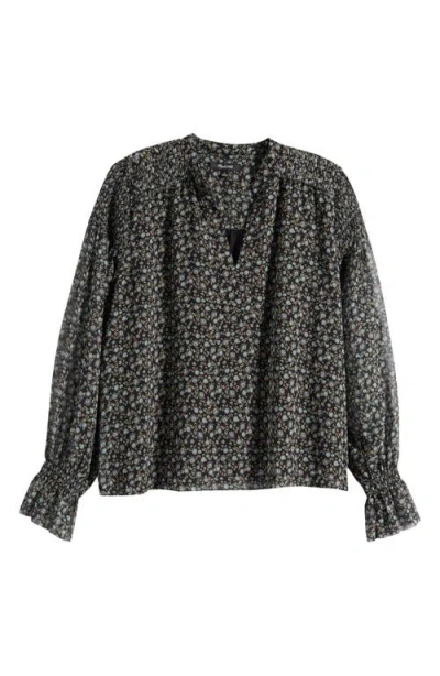 MADEWELL MADEWELL SEMISHEER SPLIT NECK TOP