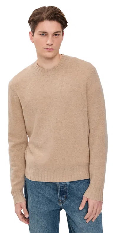 Madewell Set Wool Crew Pebble Stone In Brown