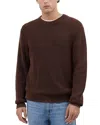 Madewell Shaker Stitch Crewneck Sweater In Dark Brown