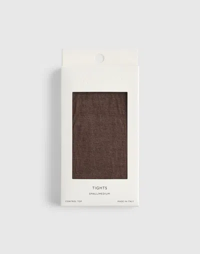 Madewell Sheer Tights In Brown