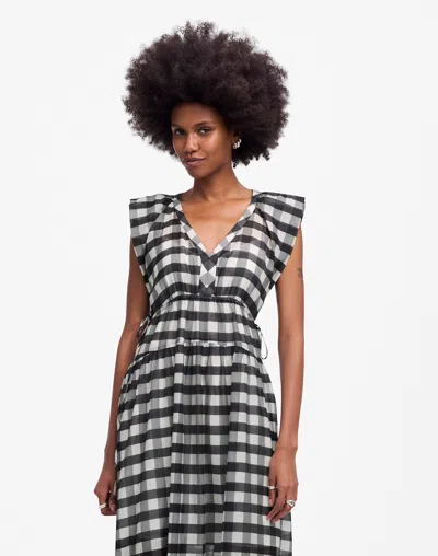Madewell Sheer V-neck Dolman Maxi Dress