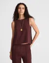 Madewell Shell Top In Brown