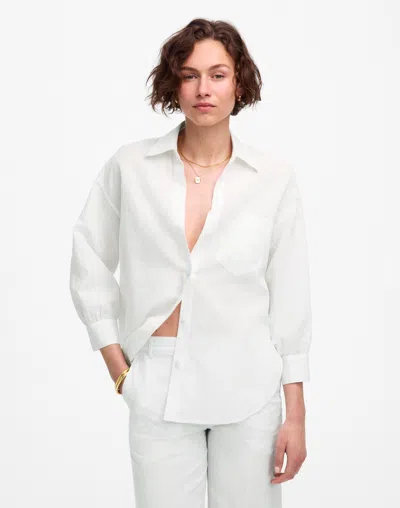Madewell Shirred Button-up Shirt