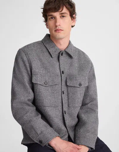 Madewell Shirt-jacket In Gray