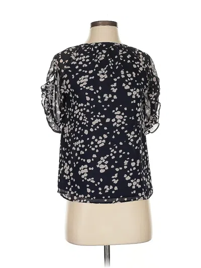 Pre-owned Madewell Short Sleeve Blouse In Black