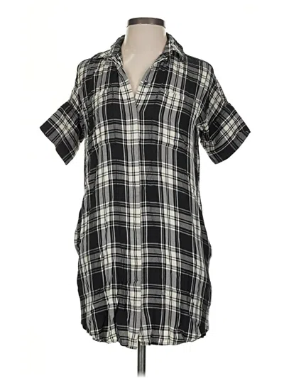 Pre-owned Madewell Short Sleeve Blouse In Black
