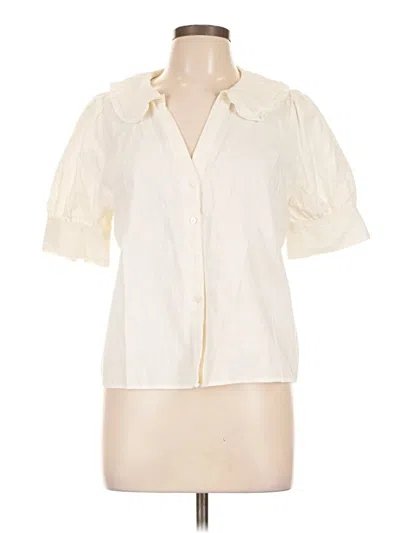 Madewell Short Sleeve Blouse In Ivory
