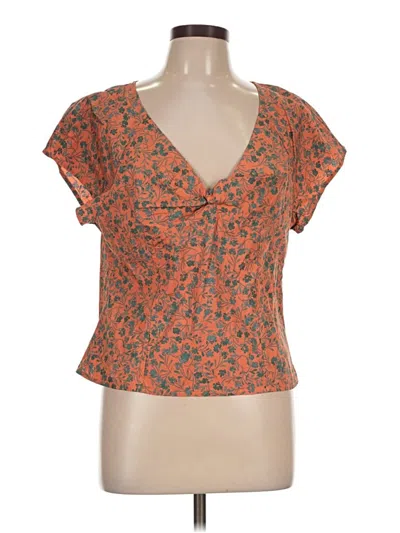 Madewell Short Sleeve Blouse In Multi