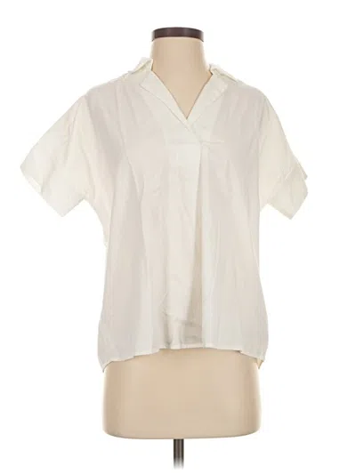 Madewell Short Sleeve Blouse In White