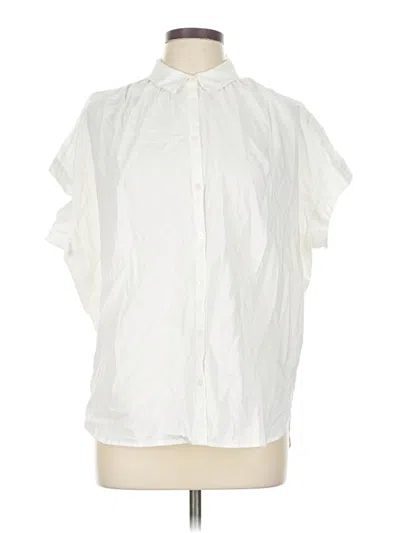 Madewell Short Sleeve Blouse In White