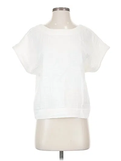Pre-owned Madewell Short Sleeve Blouse In White