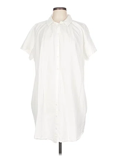 Pre-owned Madewell Short Sleeve Button Down Shirt In White