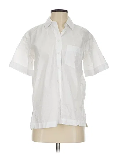 Pre-owned Madewell Short Sleeve Button Down Shirt In White