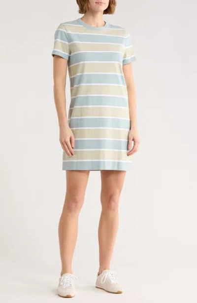 Madewell Short Sleeve Cotton T-shirt Dress In Blue