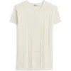 Madewell Cotton-blend Pointelle Short-sleeve Cardigan In White
