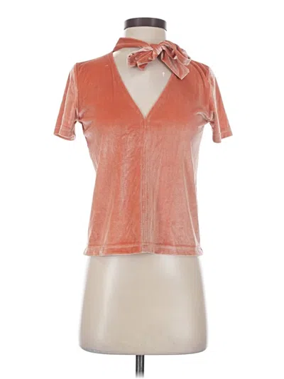 Pre-owned Madewell Short Sleeve Polo Shirt In Orange