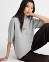 Madewell Short-sleeve Sweater Tee In Gray