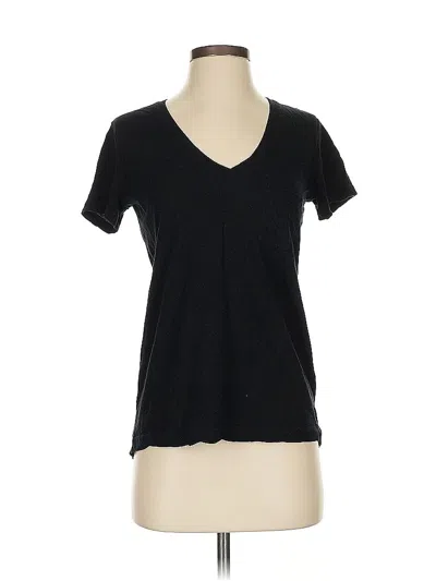 Pre-owned Madewell Short Sleeve T-shirt In Black